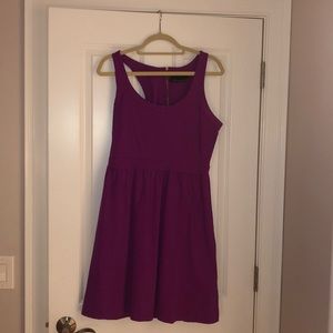 Dark fuschia sleeveless dress